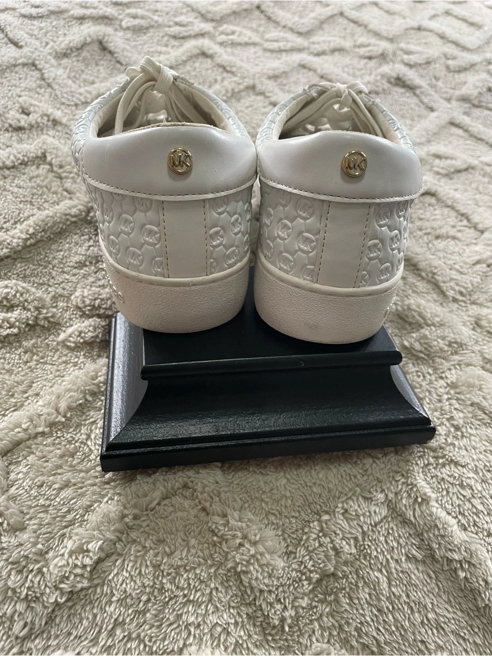 Michael Kors white leather